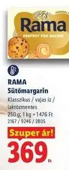 Lidl RAMA Sütőmargarin ajánlat