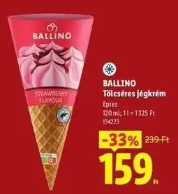 Lidl BALLINO Tölcséres jégkrém ajánlat