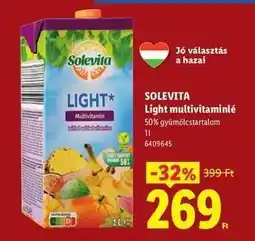 Lidl Solevita Light multivitaminlé ajánlat