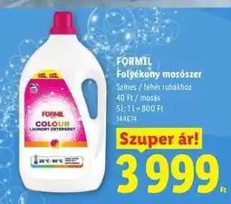 Lidl FORMIL ajánlat