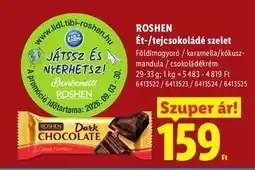 Lidl ROSHEN Ét-/tejcsokoládé szelet ajánlat