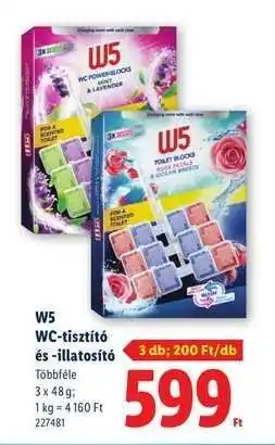 Lidl W5 WC-tisztító és -illatosító ajánlat