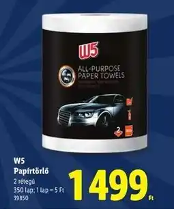 Lidl W5 Papírtörlő ajánlat