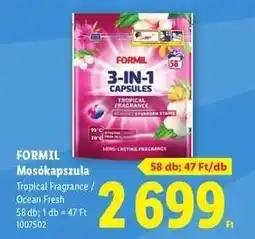 Lidl FORMIL Mosókapszula ajánlat