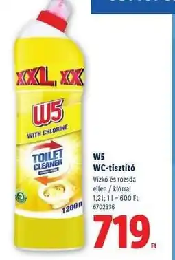 Lidl W5 WC-tisztító ajánlat