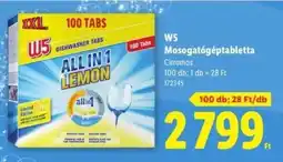 Lidl W5 Mosogatógéptabletta ajánlat