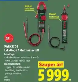 Lidl PARKSIDE Lakafogó / Multiméter toll ajánlat