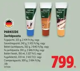 Lidl PARKSIDE Javítótapaszta ajánlat