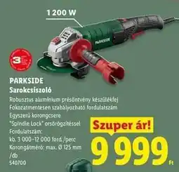 Lidl PARKSIDE Sarokcsiszoló ajánlat