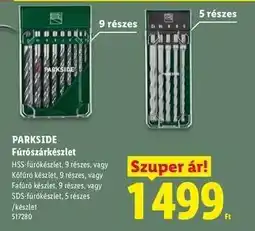 Lidl PARKSIDE Fúrószárkészlet ajánlat