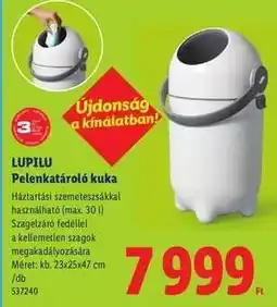 Lidl LUPILU Pelenkatároló kuka ajánlat