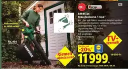 Lidl PARKSIDE ajánlat