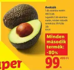 Lidl Avokádó ajánlat