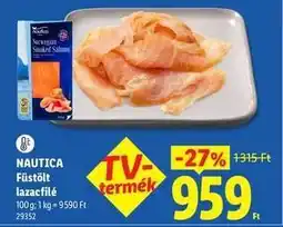 Lidl NAUTICA Füstölt lazacfilé ajánlat