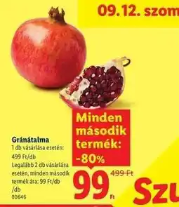 Lidl Gránátalma ajánlat