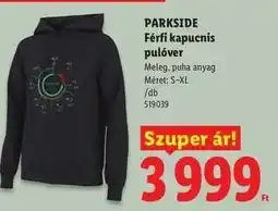 Lidl PARKSIDE Férfi kapucnis pulóver ajánlat