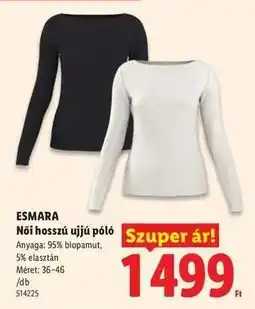 Lidl ESMARA ajánlat