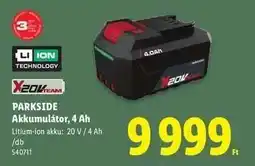 Lidl PARKSIDE Akkumulátor, 4 Ah ajánlat