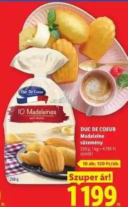Lidl Duc De Coeur Madeleine sütemény ajánlat
