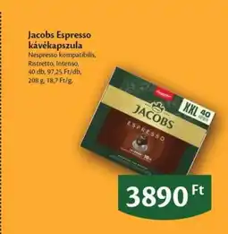 EcoFamily Jacobs Espresso kávékapszula ajánlat