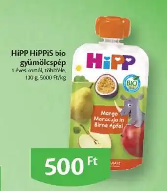 EcoFamily HiPP HiPPiS bio gyümölcspép ajánlat