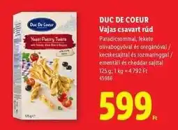 Lidl Duc De Coeur Vajas csavart rúd ajánlat