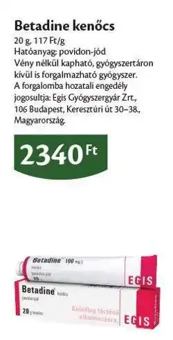 EcoFamily Betadine kenőcs ajánlat