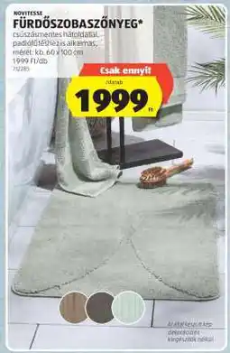 ALDI NOVITESSE FÜRDŐSZOBASZŐNYEG ajánlat