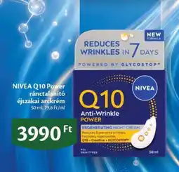 EcoFamily NIVEA Q10 Power ránctalanító éjszakai arckrém ajánlat