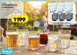 ALDI CROFTON POHÁRKÉSZLET, 6 DARABOS ajánlat