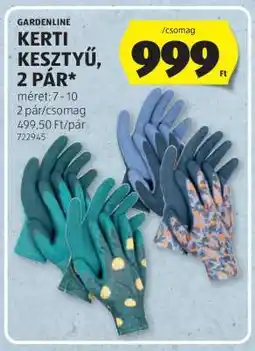 ALDI GARDENLINE KERTI KESZTYŰ, 2 PÁR ajánlat