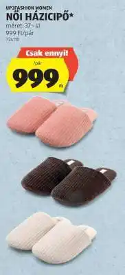 ALDI UP2FASHION WOMEN NŐI HÁZICIPŐ ajánlat