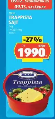 ALDI Tolle Trappista Sajt ajánlat