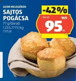 ALDI Sajtos pogácsa ajánlat
