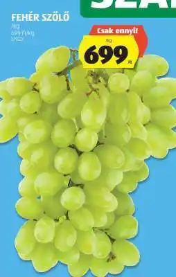 ALDI Fehér szőlő ajánlat
