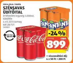 ALDI Coca-Cola, Fanta szénsavas üdítőital ajánlat