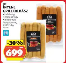 ALDI Ínyenc Grillkolbász ajánlat
