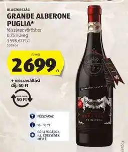 ALDI Grande Alberone Puglia ajánlat