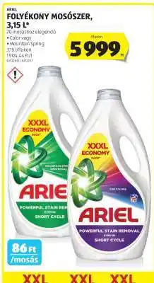 ALDI ARIEL FOLYÉKONY MOSÓSZER, 3,15 L ajánlat