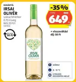 ALDI Irsai Olivér ajánlat