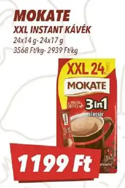 CBA Mokate xxl instant kávék ajánlat