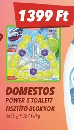 CBA Domestos power 5 toalett tisztító blokkok ajánlat