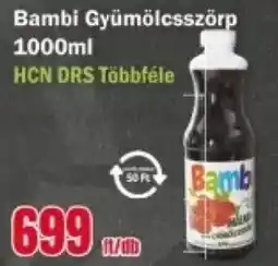 FullDiszkont Bambi gyümölcsszörp ajánlat