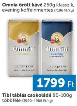 PRIVÁT Omnia kávé ajánlat