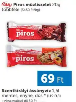 PRIVÁT Cba piros műzliszelet ajánlat