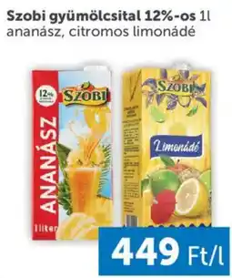 PRIVÁT Szobi gyümölcsital ajánlat