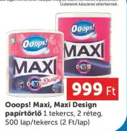 PRIVÁT Ooops! papírtörlő ajánlat