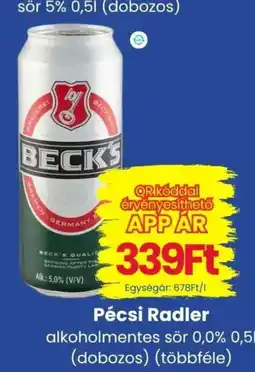 Magnetic Beck's sör ajánlat