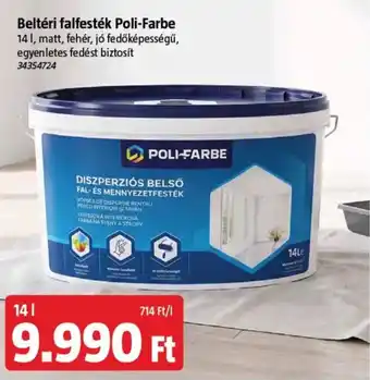 Poli-Farbe diszperziós belső fal- és mennyezetfesték