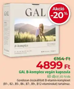 Herbaház GAL B-komplex vegán kapszula ajánlat